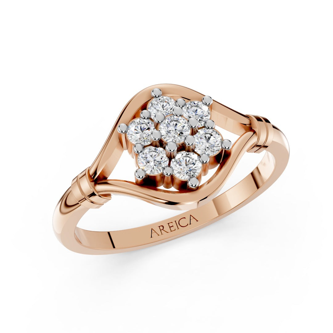 Rosé Bloom Diamond Ring