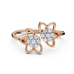 Load image into Gallery viewer, Floral Cluster Cuff Ring