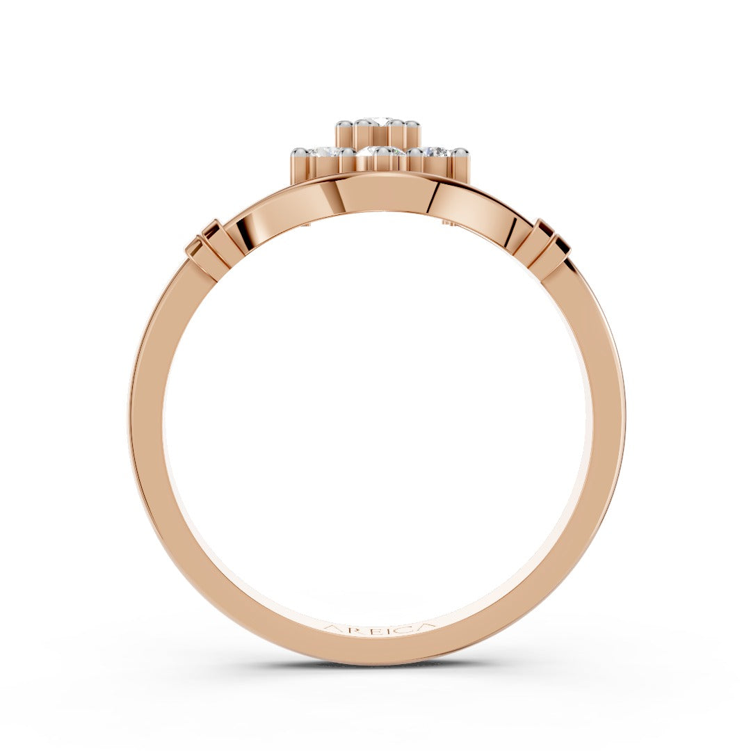 Rosé Bloom Diamond Ring