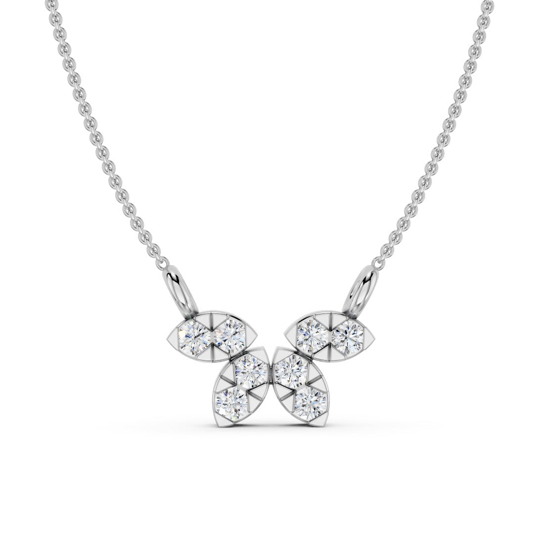 Marquise Petal Cluster Pendant