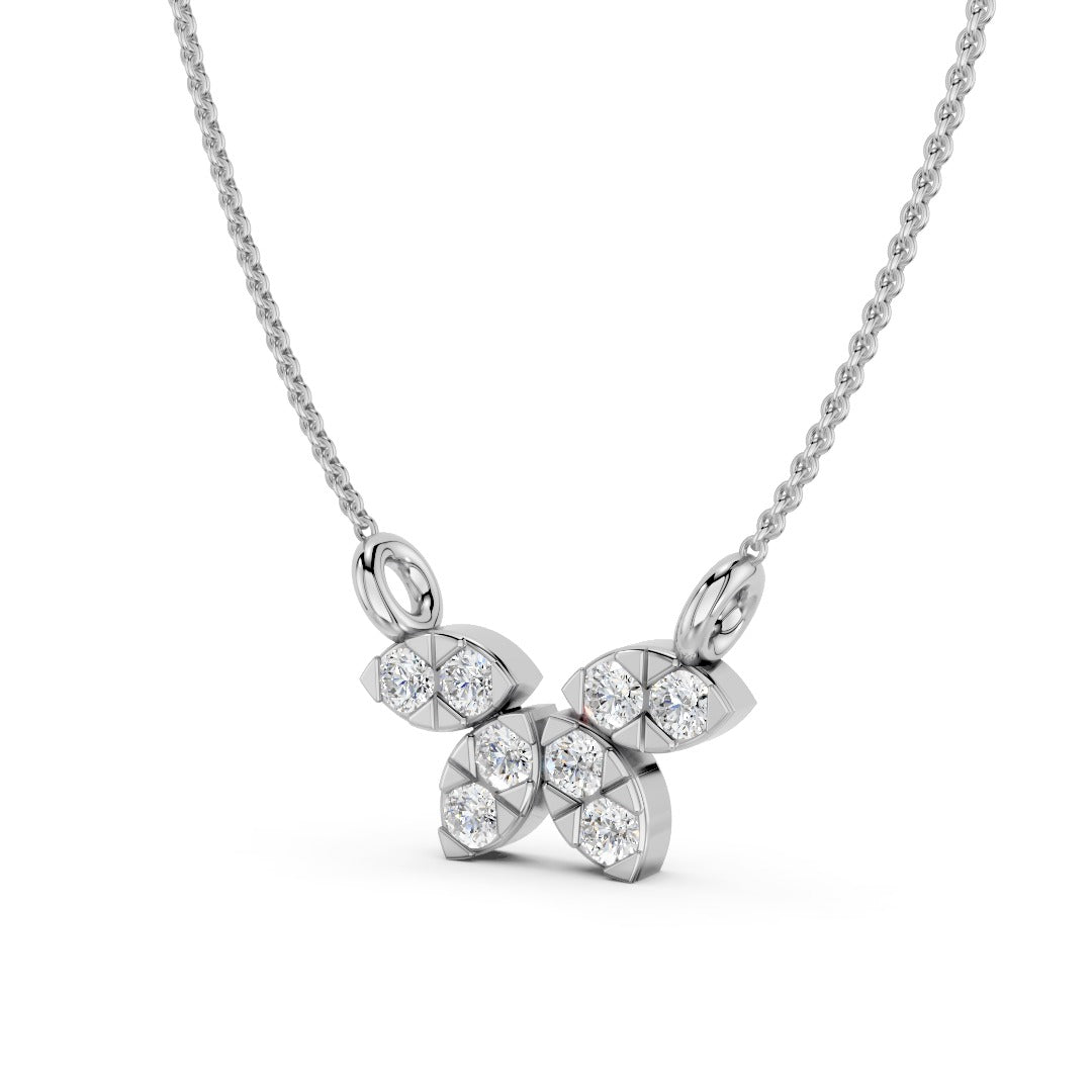 Marquise Petal Cluster Pendant