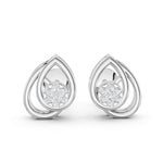 Load image into Gallery viewer, Silver Spiral Spark Earrings