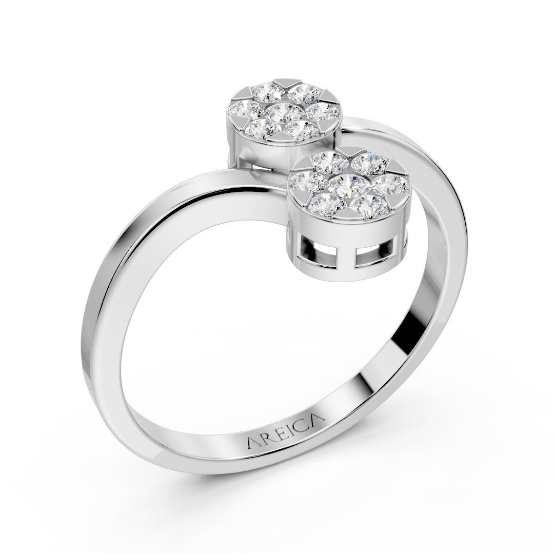 Twin Sparkle Glow Diamond Ring