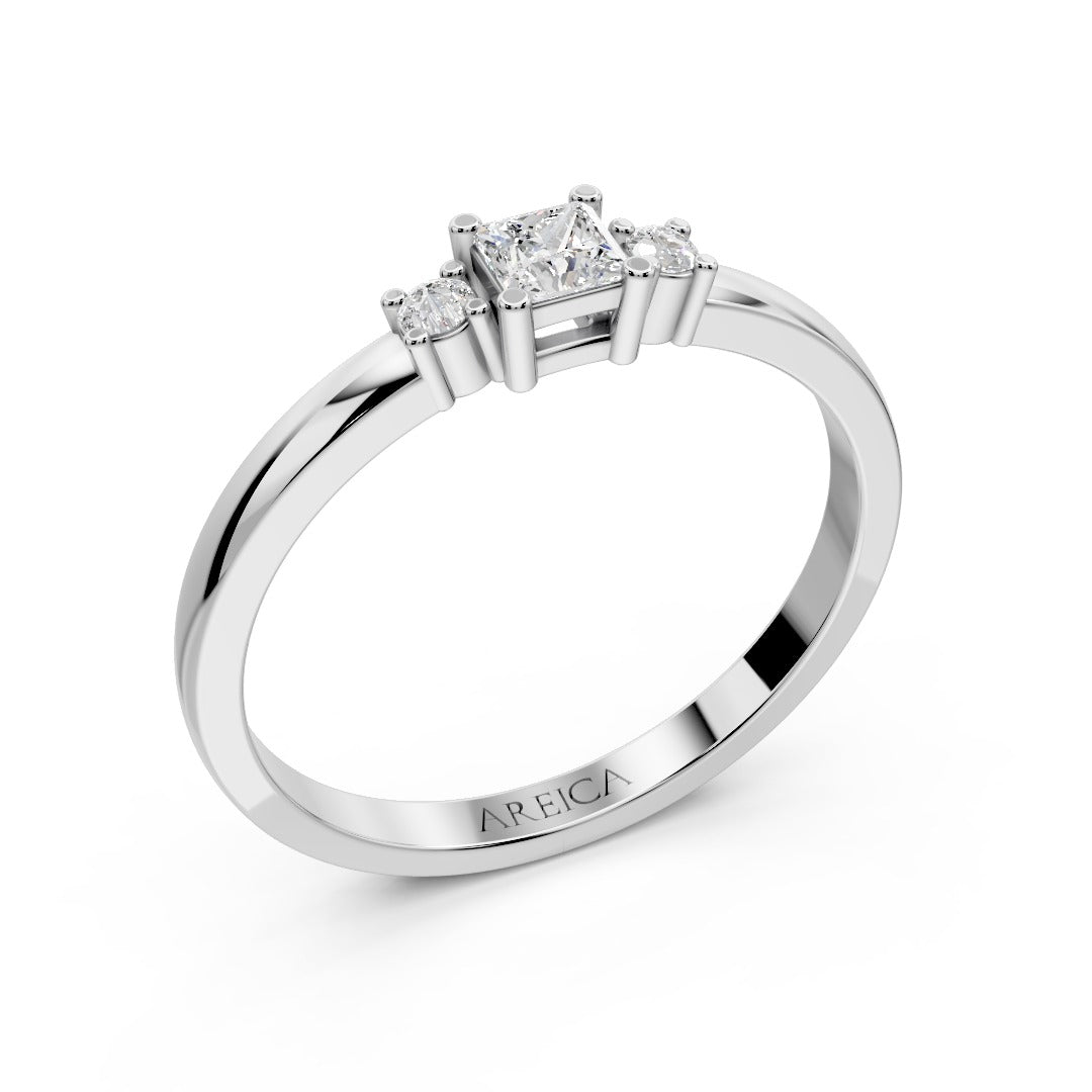 Radiant Curve Trio Ring