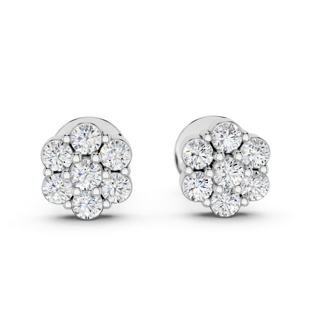 Classic Cluster Diamond Studs