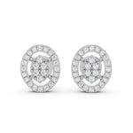 Load image into Gallery viewer, Oval Crown Diamond Studs