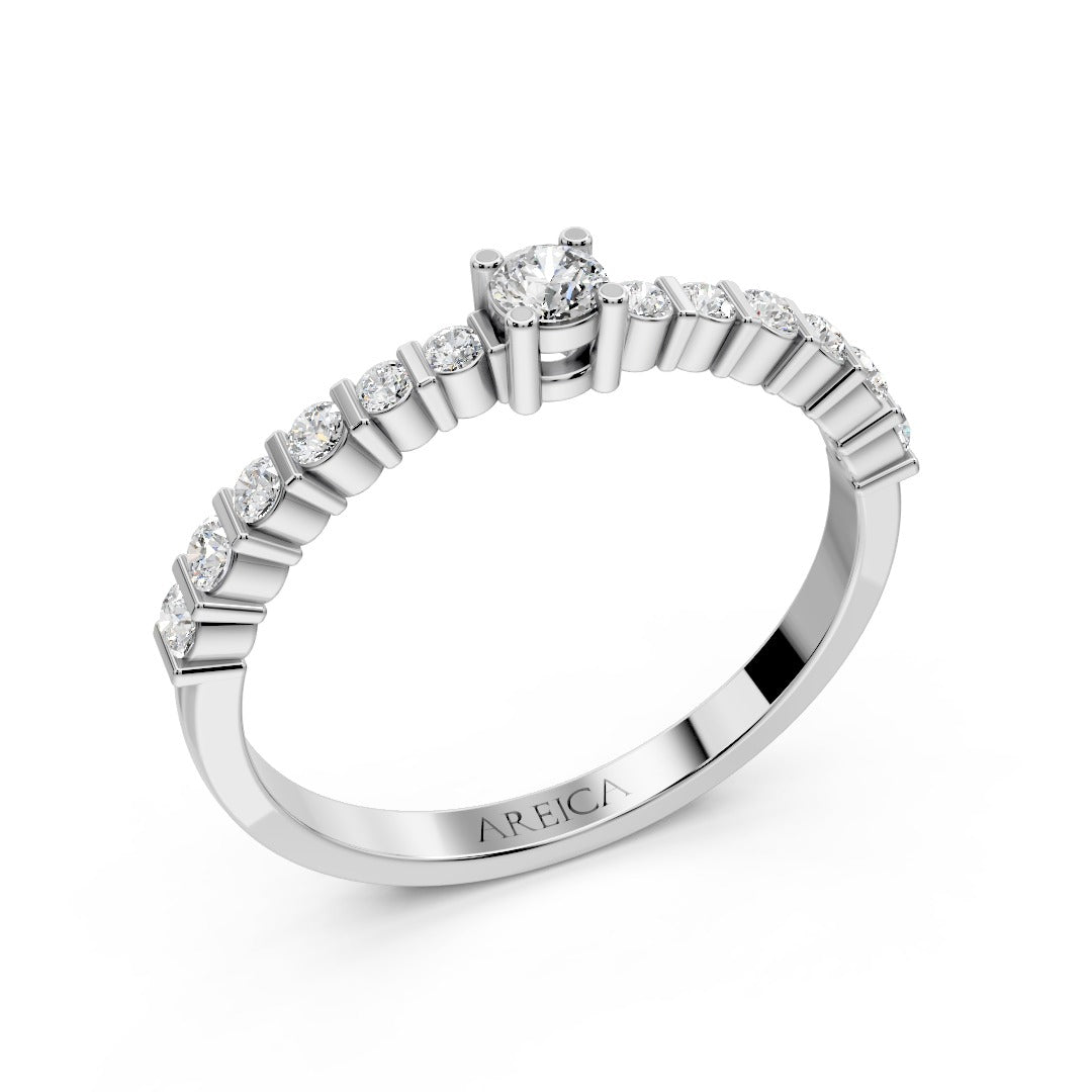Crown Halo Diamond Ring