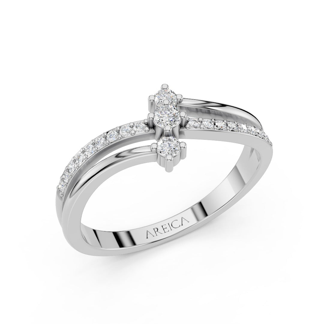 Trio Twisted Cocktail Ring