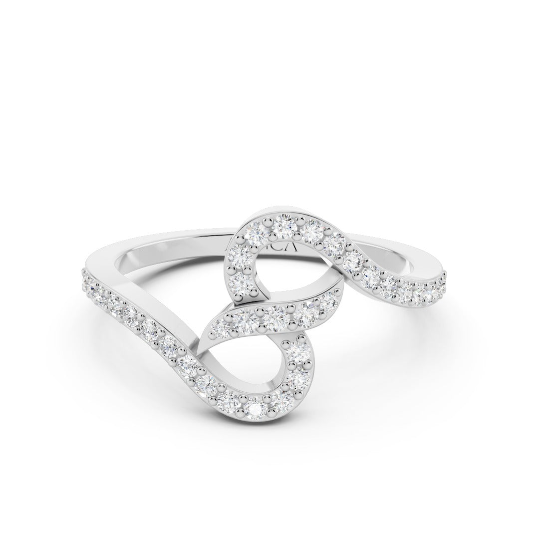 Everbound Diamond Heart Ring