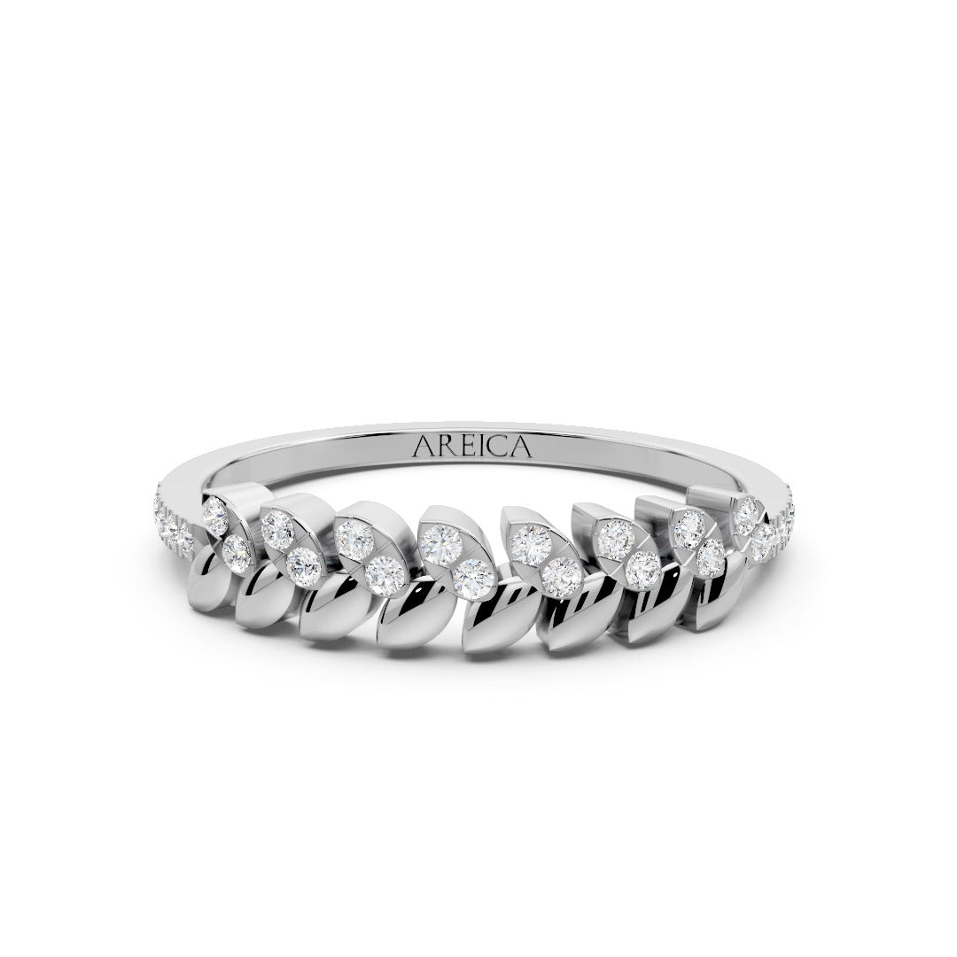 Arden Leaf Eternity Ring