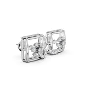 FloraFrame Diamond Earrings