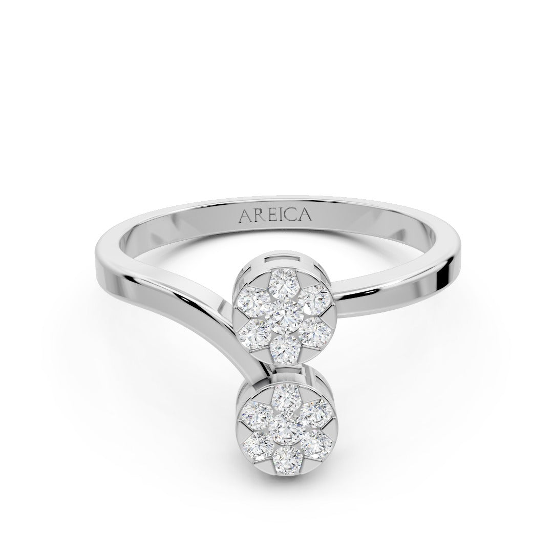 Twin Sparkle Glow Diamond Ring