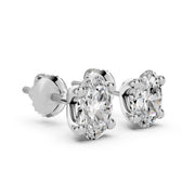 Oval Cut Solitaire Studs
