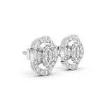 Load image into Gallery viewer, Oval Crown Diamond Studs