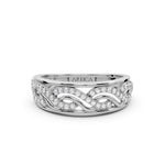 Load image into Gallery viewer, Silver Braided Spark Ring