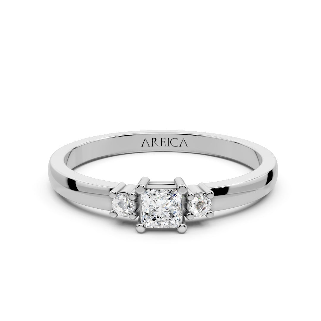 Radiant Curve Trio Ring