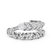 Spiral Edge Diamond Ring