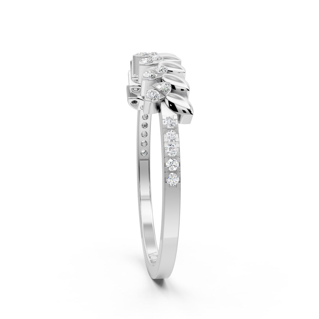 Arden Leaf Eternity Ring