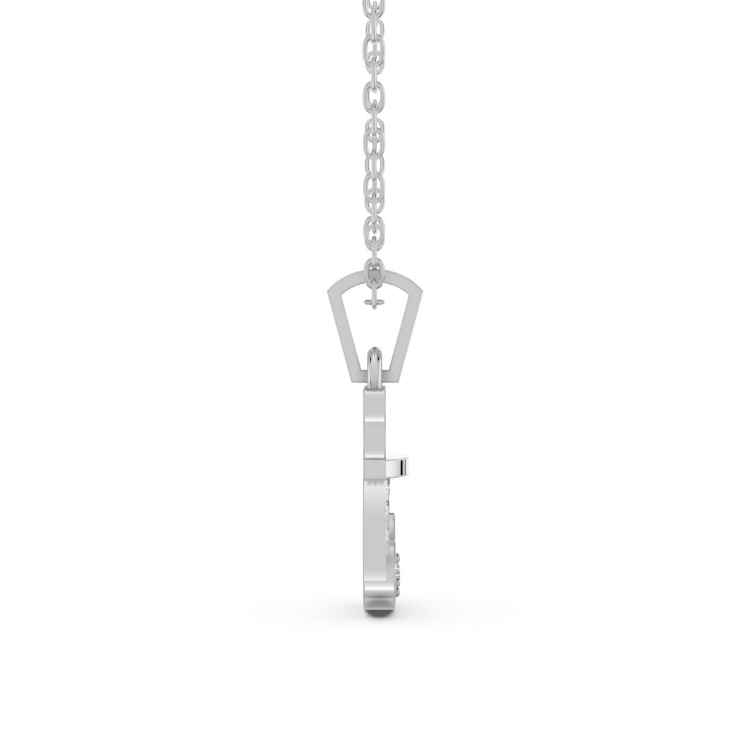 Cat with Heart Tail Pendant