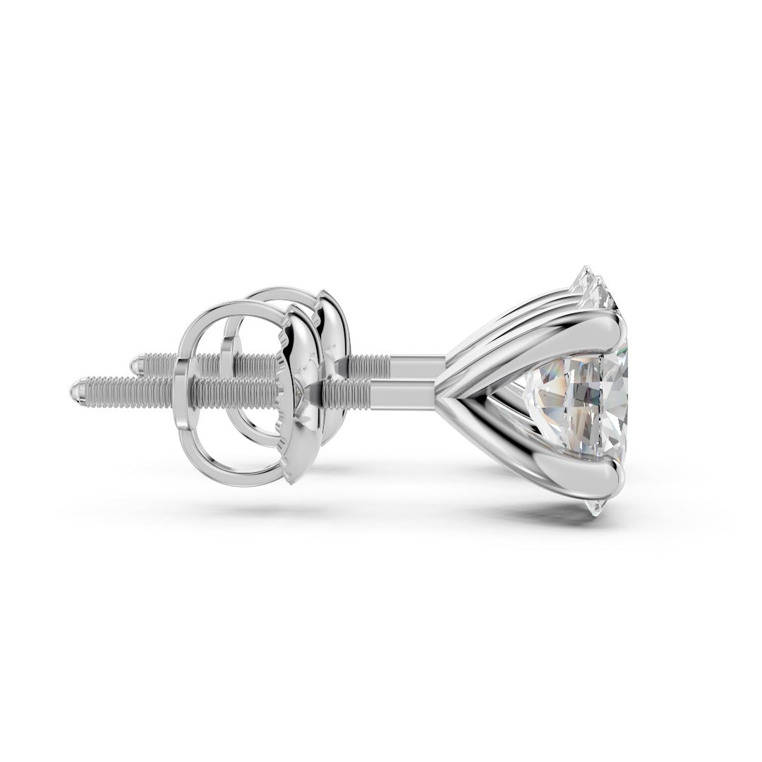 Oval Cut Solitaire Studs