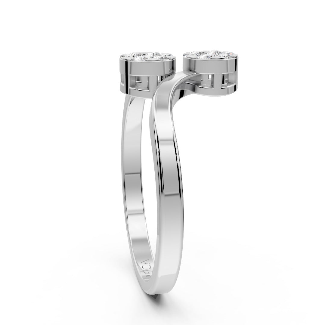 Twin Sparkle Glow Diamond Ring