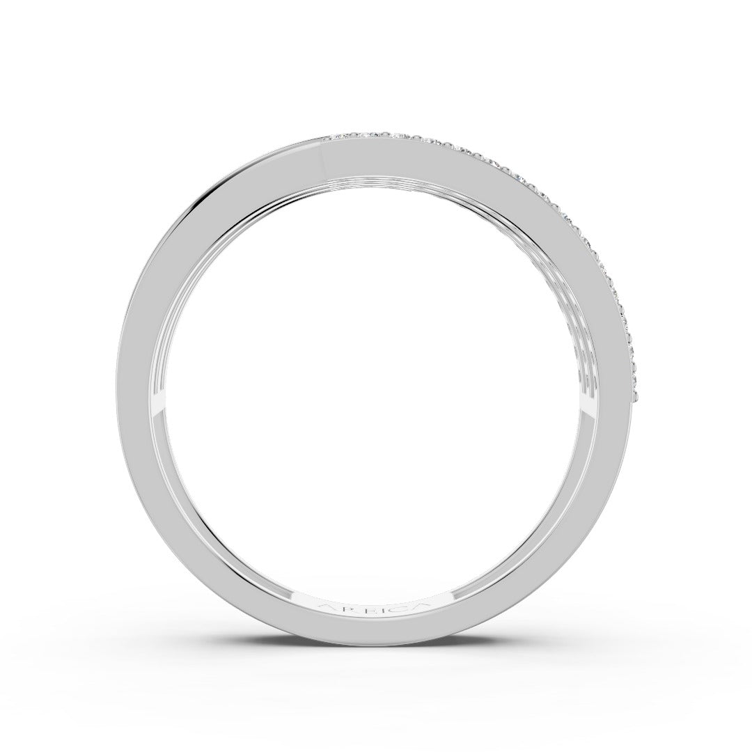 Trinity Curve Diamond Ring