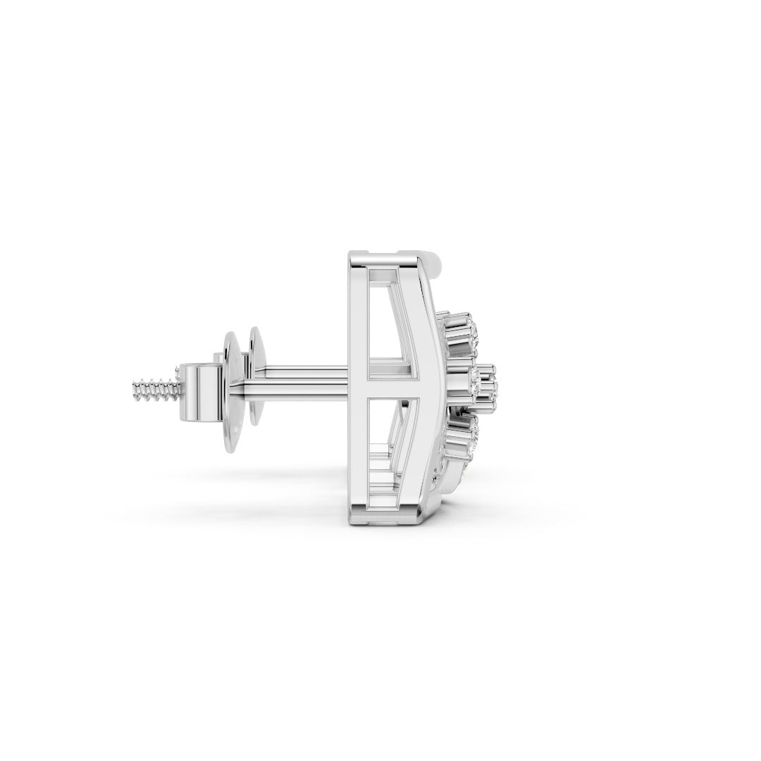 FloraFrame Diamond Earrings