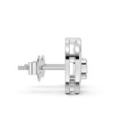 Load image into Gallery viewer, Silver Spiral Spark Earrings