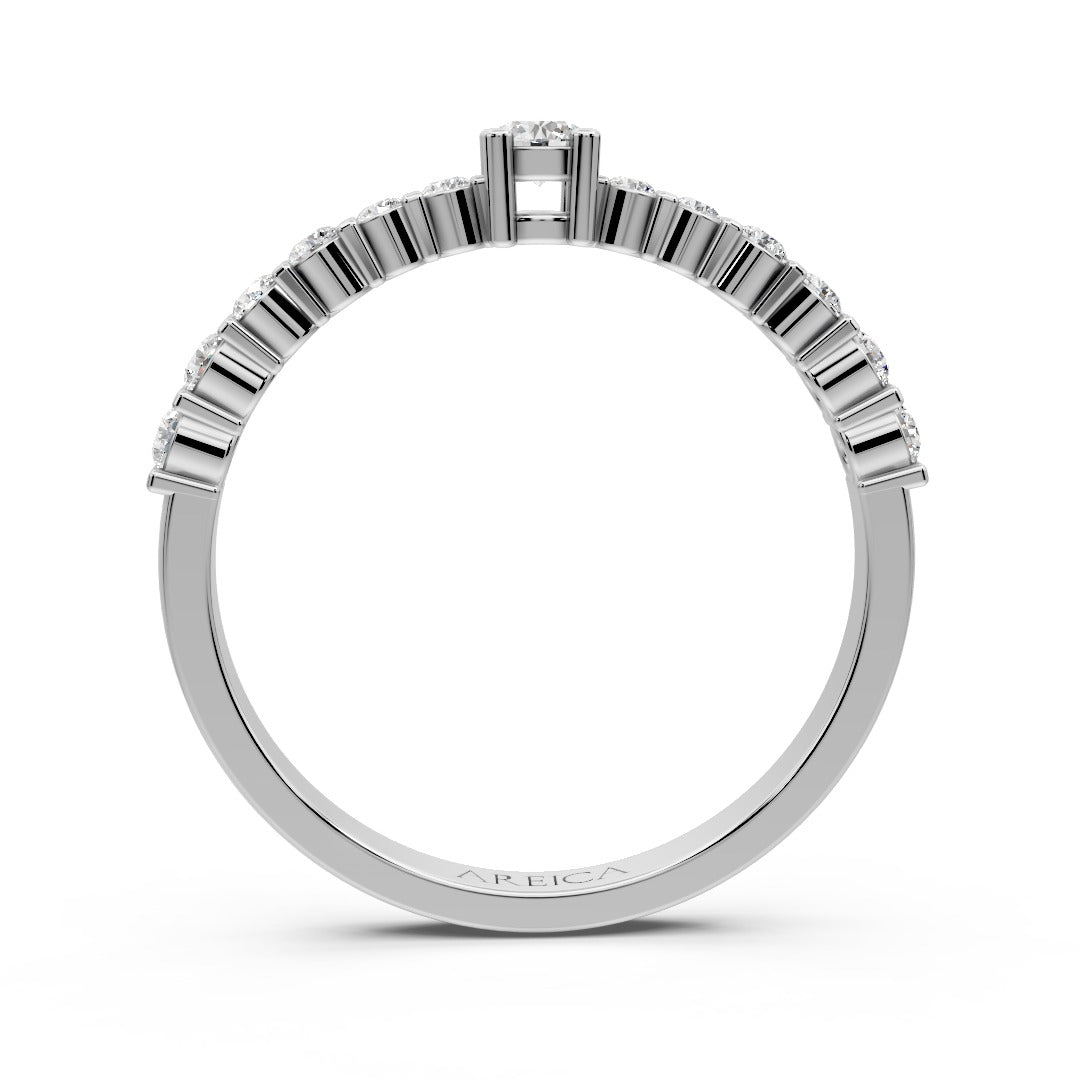 Crown Halo Diamond Ring