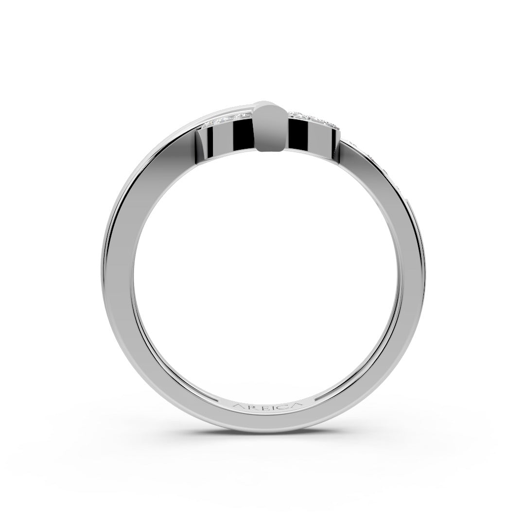 Blushing Orbit Sunburst Ring