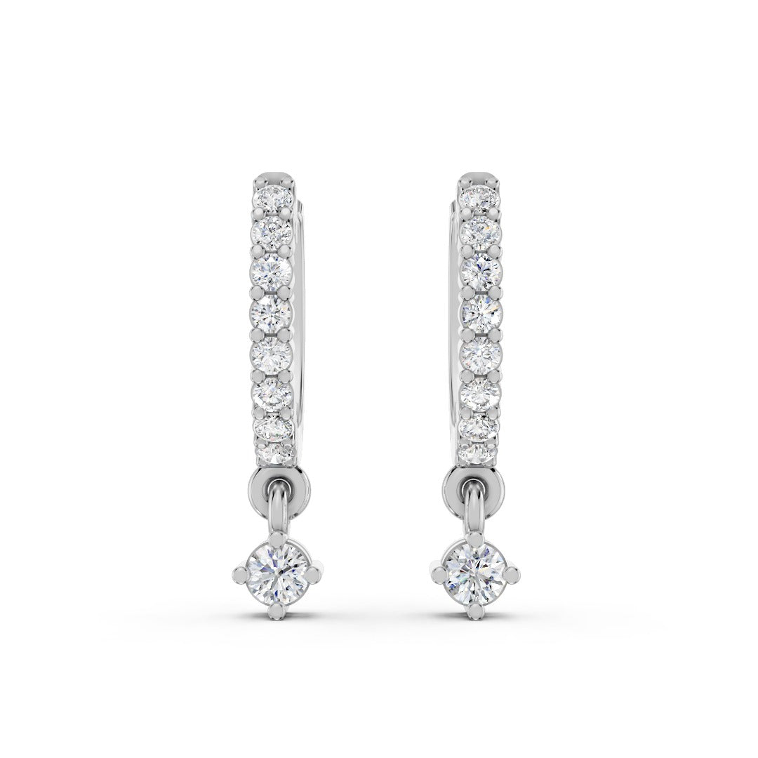 Classic Solitaire Drop Earrings