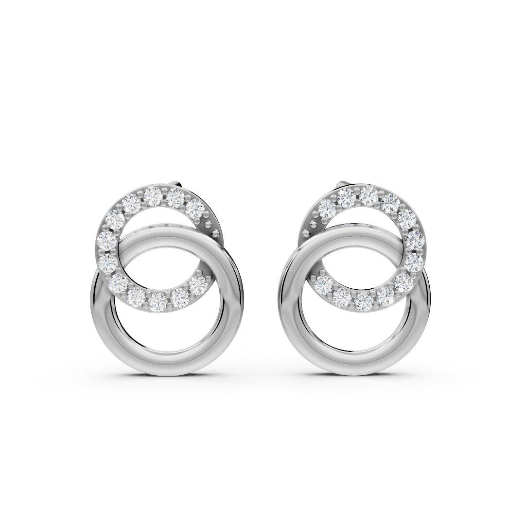 Radiant Duo Circle Studs