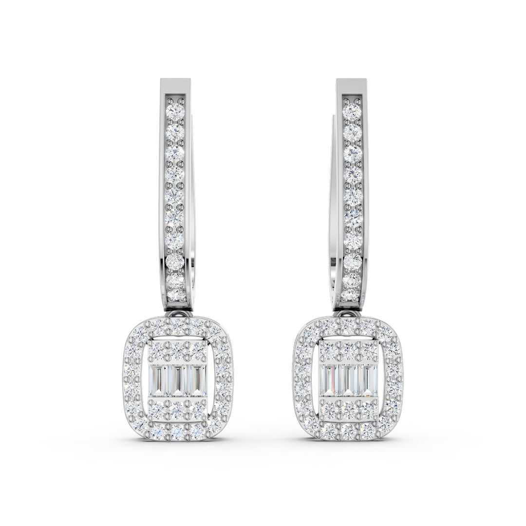 Luxe Baguette Halo Drops