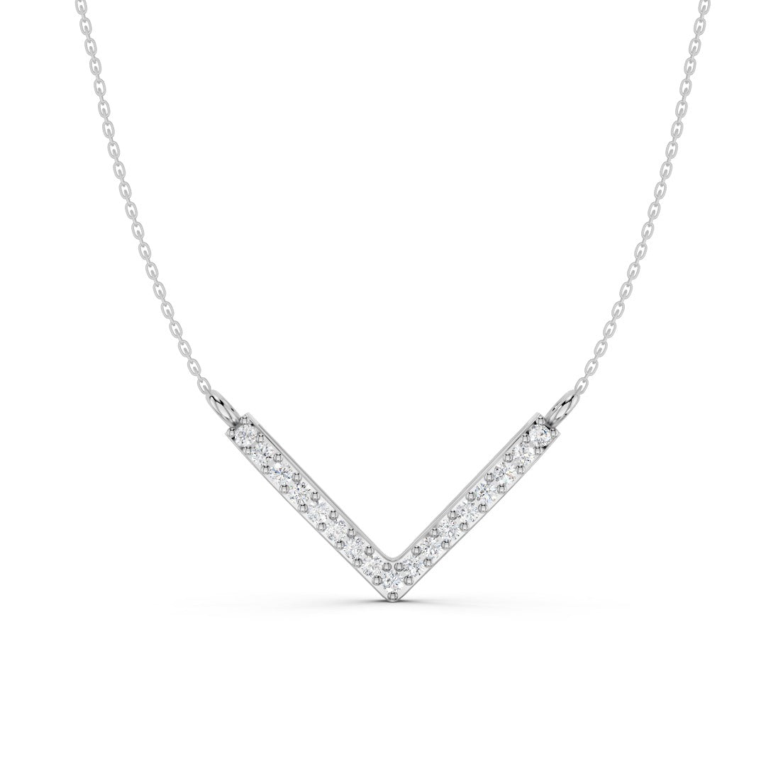 Diamond Chevron Pendant