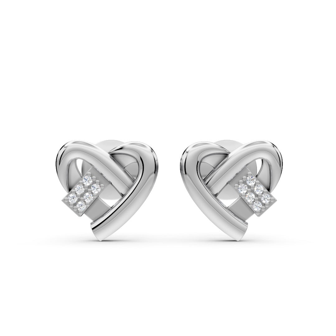 Heartly Knot studs