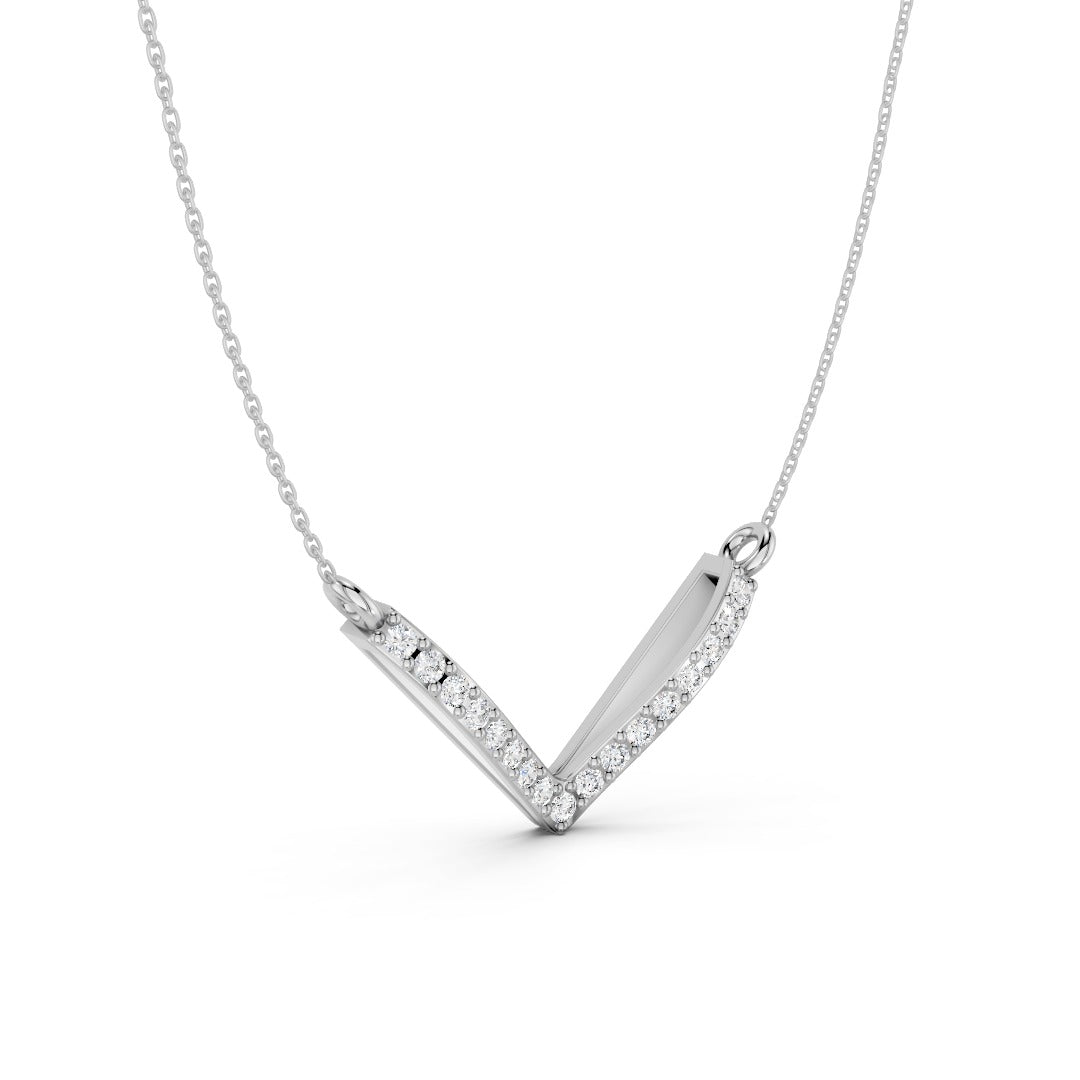 Diamond Chevron Pendant