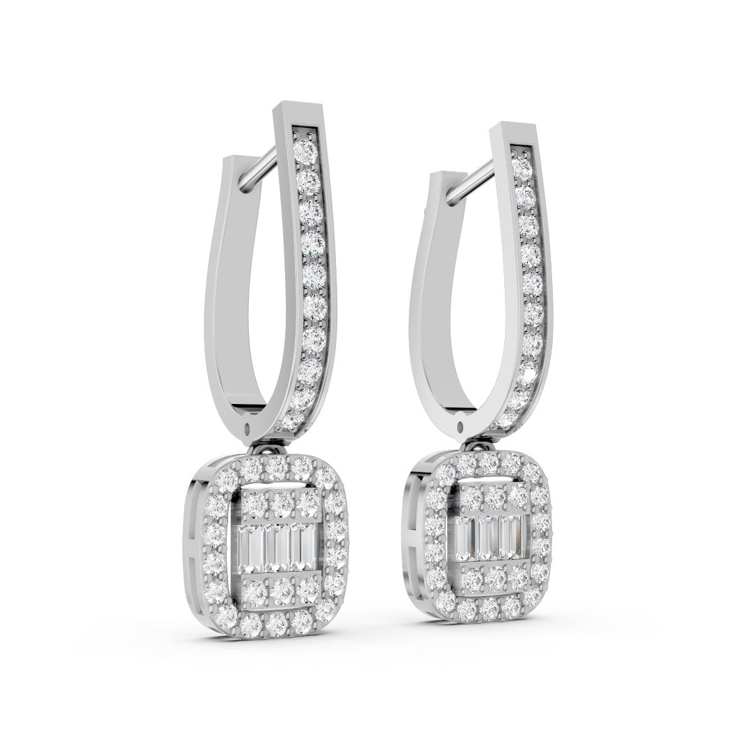 Luxe Baguette Halo Drops