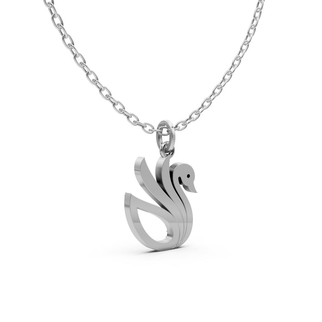 Regal Swan Gold Charm