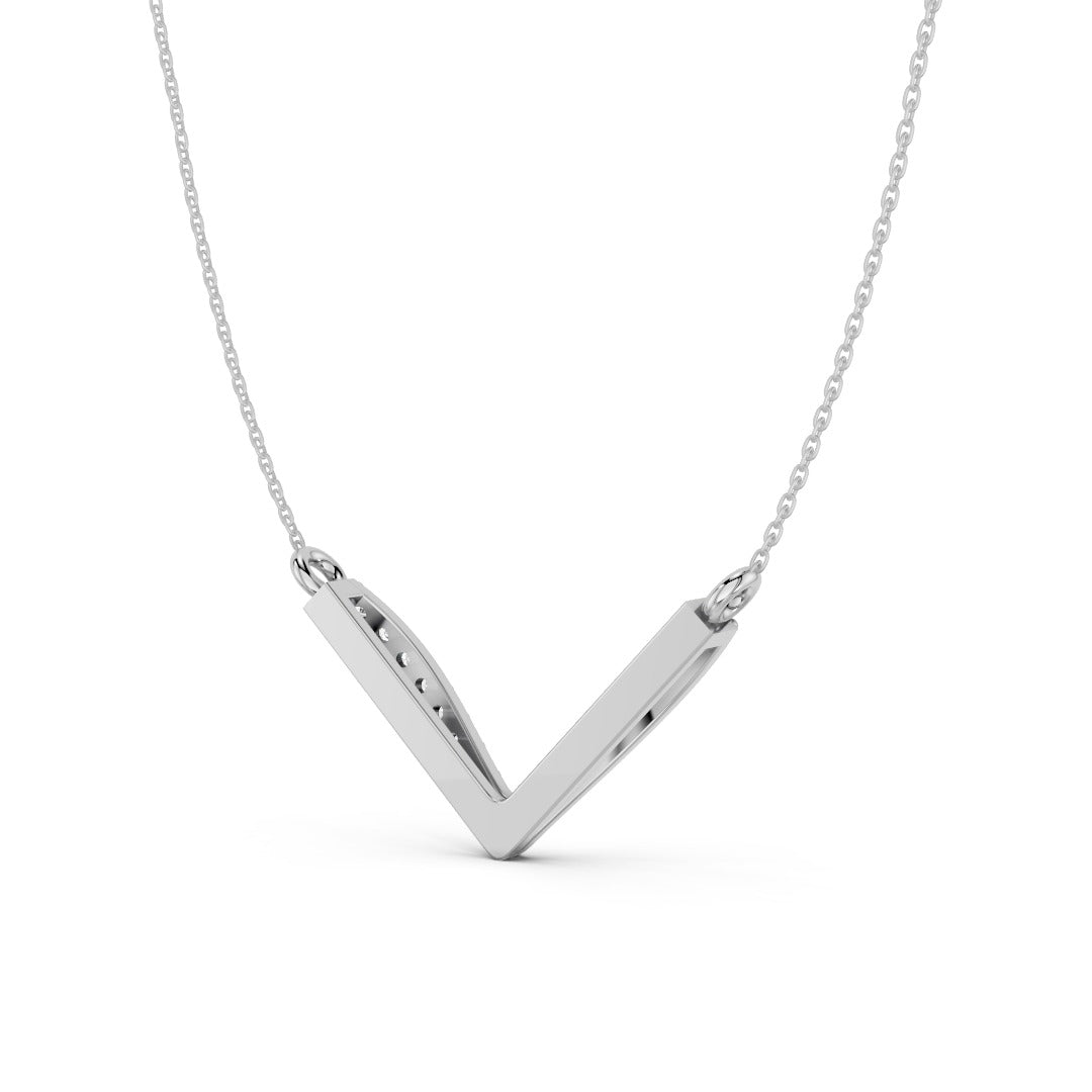 Diamond Chevron Pendant