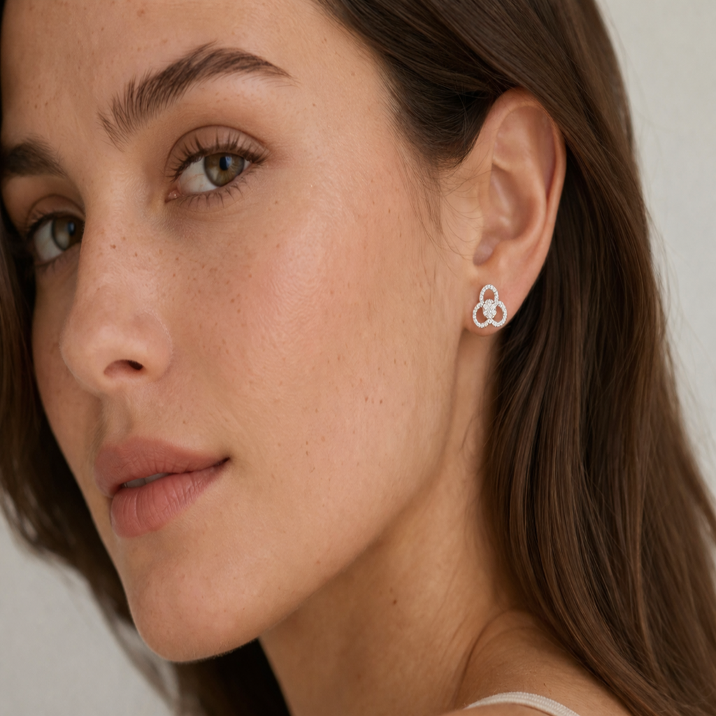 Opulent Trinity Bloom Earrings