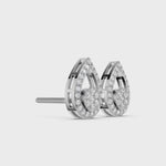 Load and play video in Gallery viewer, Radiant Teardrop Halo Diamond Earrings