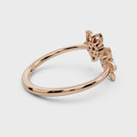 Load and play video in Gallery viewer, Floral Cluster Cuff Ring