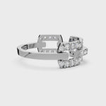 Load and play video in Gallery viewer, Interlocked Pavé Ring