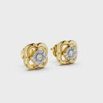 Load and play video in Gallery viewer, Sunburst Blossom Diamond Earrings