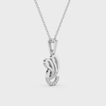 Load and play video in Gallery viewer, Swirl Silhouette Pendant