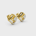 Load and play video in Gallery viewer, Celestia Square Radiance Earrings