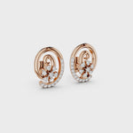 Load and play video in Gallery viewer, Rose Fleur Swirl Earrings
