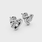 Load and play video in Gallery viewer, Heartly Knot studs