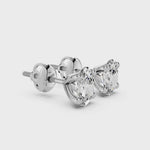Load and play video in Gallery viewer, Oval Cut Solitaire Studs