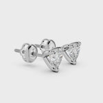 Load and play video in Gallery viewer, Heart Shape Solitaire Studs